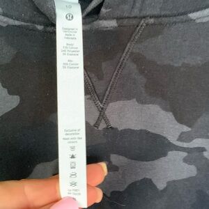 lululemon athletica Black Camo Sweatshirt